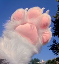 (Wine Crucian carp Studio)Fursuit Hairy white cat claw socks Claw claw suit Beast cat cat jio