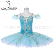Handmade custom professional ballet dress children classical ballet hard gauze dress plate dress TUTU skirt adult blue green