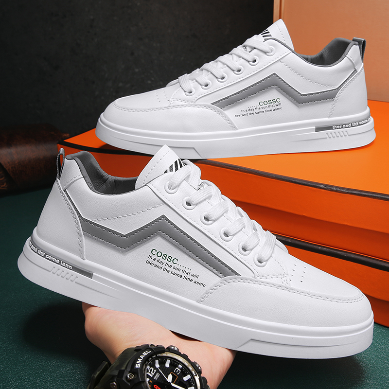 Men's shoes 2023 new casual men's sports small white shoes trend versatile leather board shoes summer waterproof trendy shoes
