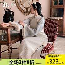 Improved cheongsam women's winter thickened 2021 new Chinese style Republic of China style retro women's autumn and winter Chinese style dress