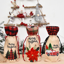 Christmas decoration wine cover new creative elderly home decoration wine bottle cover holiday family atmosphere decoration supplies