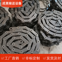 Stainless steel industrial chain non-standard double pitch drive hollow chain high temperature resistance unilateral double-sided special-shaped chain