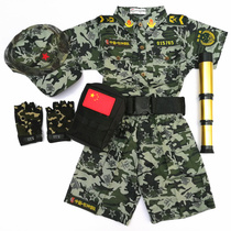June 1 childrens camouflage suit male and female childrens summer camp special forces short-sleeved childrens military training camouflage costume performance suit