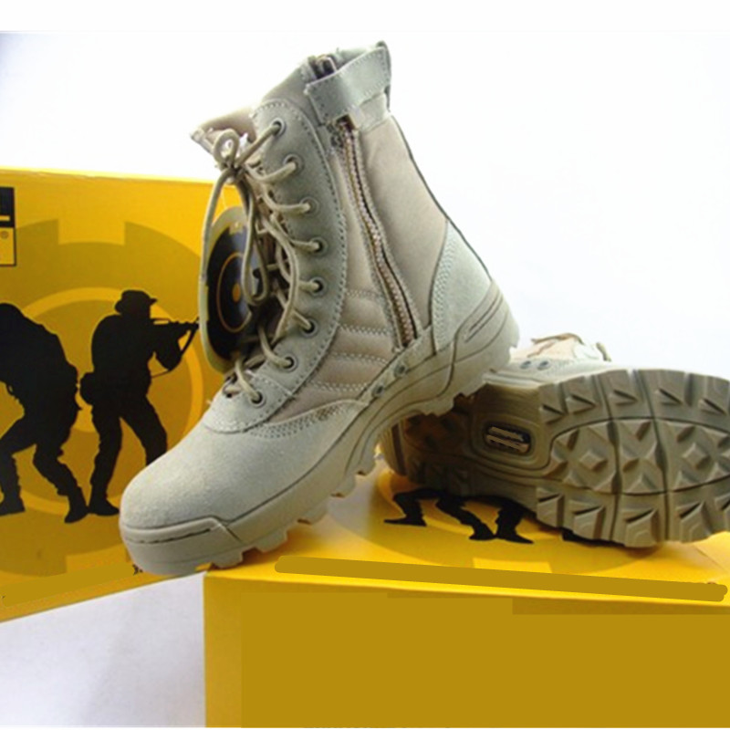 Summer 07 combat boots breathable outdoor hiking boots military boots male commando land tactical boots army fan desert