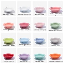 Beijing spot#Korean Bridge Dog Mini small disc Ceramic flying saucer Macaron ins wind Cat and Dog Bowl