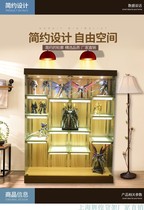 Home hand-made glass display cabinet bag gift toy shelf trophy Lego cabinet up to animation model display cabinet