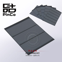 Stamps collection Book of pages Mailbook loose-leaf inner core double protection thickened 300g bifacial black cardboard black bottom 3 rows