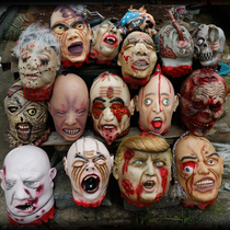 Halloween haunted house bar secret room simulation dummy head hanging ghost decapitation horror scary spoof tricky props decoration