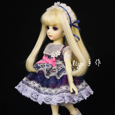 taobao agent Dress, starry sky for princess, scale 1:6, with embroidery, Lolita style