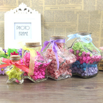 Extra large five-pointed star glass lucky star bottle wishing star bottle floating bottle can hold 520 stars