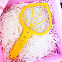 In the car mini electric mosquito pat dry battery student dormitory strong anti mosquito small with LED lighting fly fly swatter