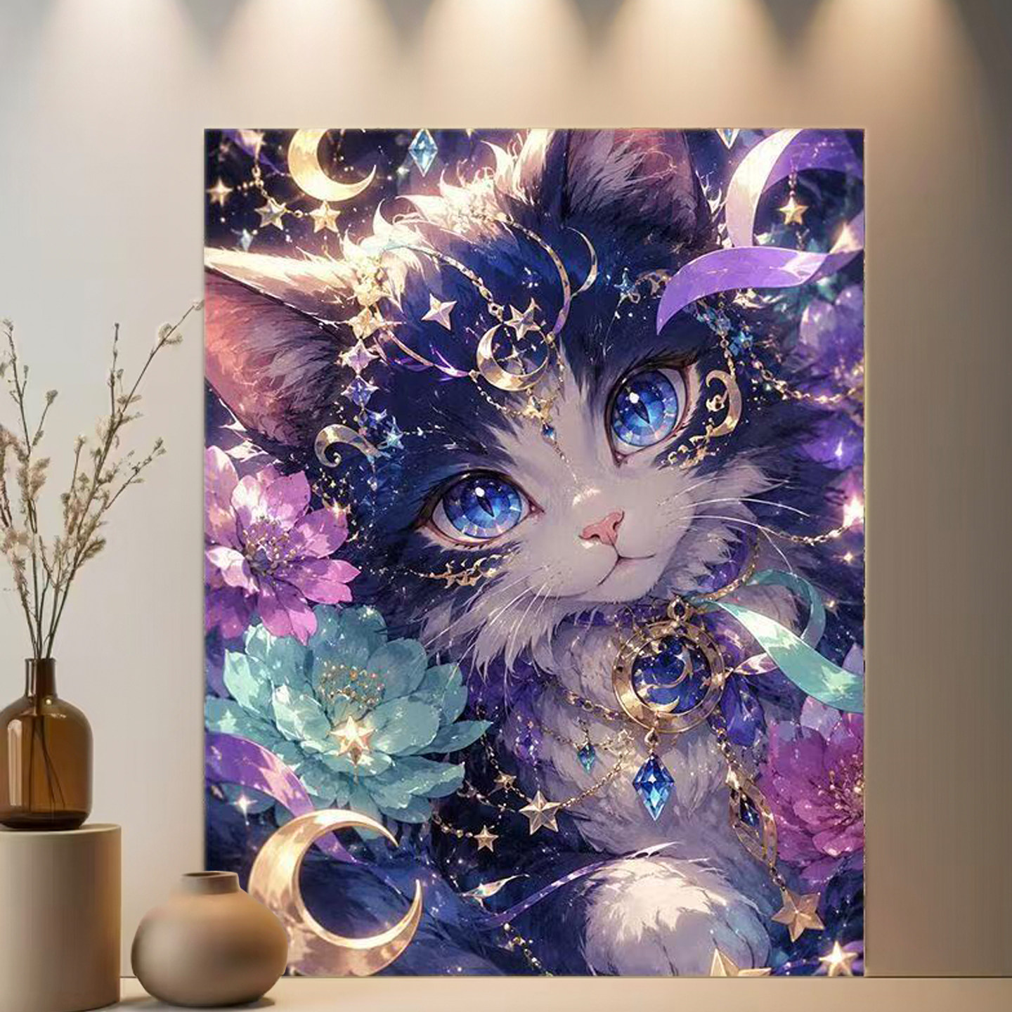 猫と星空の油彩画 星空黑猫油画-星空黑猫油画促销价格、星空黑猫油画品牌- 淘宝