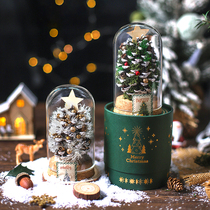 Hua Ji Yongsheng flower diy Christmas kindergarten company group building activities flower art pine cone Christmas tree wishing bottle