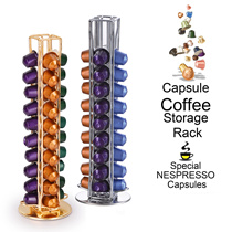 Coffee CAPSULE RACK NESPRESSO 360 DEGREE SWIVEL STORAGE STORAGE RACK FOR NESPRESSO CAPSULE RACK