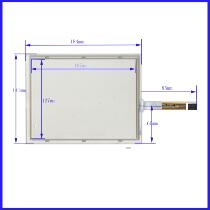 XWT739 car Industrial Control Universal touch handwritten outside screen glass 183 * 141mm four lines