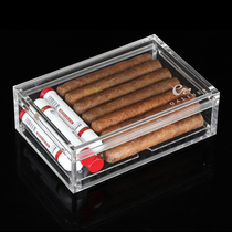 Cigar moisturizer portable professional cigarette case cigar cigarette travel cigar moisturizing bag acrylic high end cigar box