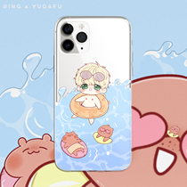 Ring joint name 2 for Apple X phone case Huawei p30vivo oppo millet glory cute soft shell