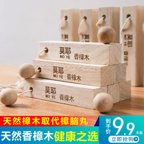Camphor pill wardrobe mildew-proof insect repellent cockroach deodorant and moisture-proof camphor wood strips home indoor aromatic dormitory