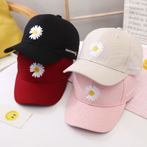 Small daisy baseball cap sun hat female sunscreen hat Korean version of the tide of the face small cap sun hat male face cover wild