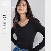 Dialogue temperament chic core spun yarn knitted sweater womens winter new 2022 fashion all-match knitted sweater top
