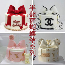 Half fondant simulation cake model 2023 new net red cartoon fake cake window display props can be customized