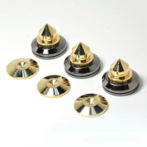 Speaker feet gold-plated shock-proof feet nails audio rack foot frame shock-absorbing foot pads 6 sets of film gaskets