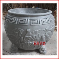 Sandstone relief flower pot Pottery pot Flower bowl FRP City garden Sandstone sculpture Hotel villa Real estate Home improvement