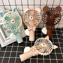  Hand pressure fan cartoon student manual small fan toy childrens creative handheld portable large hand fan