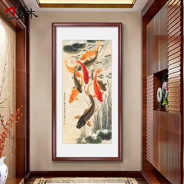 新品玄関 福引きの鯉 リビングルーム装飾画 玄関装飾画現代 / 楽天市場】【玄関 開運 絵画】玄関に飾れば金運アップ「夫婦黄金