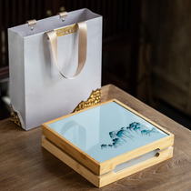 New high-end bamboo Fuding white tea Universal seven-seed cake gift box packaging Puer tea box empty box storage box