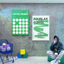 Net Red Photo Area Arrangement Clothing Shop Adornment Swing Pieces Ins air duct Milk Tea Coffee Wall Face Stickers