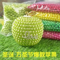 Foam Apple Creative Christmas Eve Gift Model Imitation Pearl Pingan Fruit Leaf Beads Gift ornaments