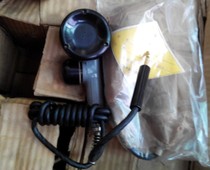 SX-1 hand-held transmitter Nostalgic microphone Radio hand microphone carbon fine transmitter Movie props