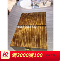 Golden nanmu full water corrugated jewelry box golden silk Nan official leather box jewelry box dressing box Handicraft ornaments