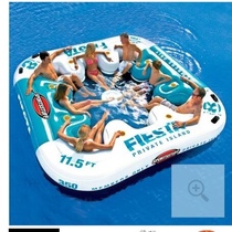Imported water inflatable sofa large floating platform eight people Island motorboat drag sofa drag circle amusement platform