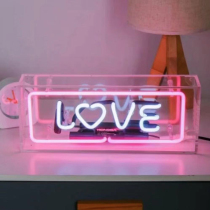 Acrylic box neon DREAM custom English letter photo-net red shaking-tone decorative lamp
