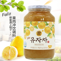 Korea imported Iguni honey grapefruit tea 1000g bottled pulp drink 