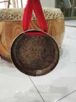 Fine 11 5 cm horse gong Clang gong Taoist dharma Dojo special handmade bronze throwing gong