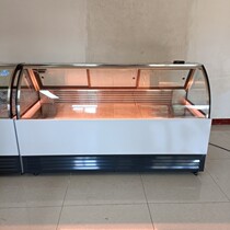 No Wind Frost-free Duck Neck Display Case Cooked Food Refrigerated Preservation Cabinet Black Duck Display Cabinet Cool Vegetable Cold Vegetable Cabinet Halogen Vegetable Cabinet