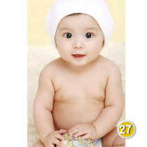 Mural fetal education wall wall sticker art fat doll baby photo poster wall sticker baby cute hanging painting baby wallpaper