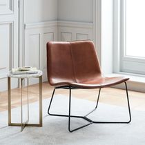 Nordic light luxury sofa chair minimalist designer single chair living room balcony lounge chair reception wrought iron single chair