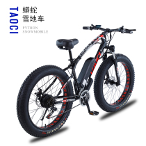 New national standard 26-inch snow bicycle thick wheel lithium battery mountain bike variable speed assist adult battery car long endurance