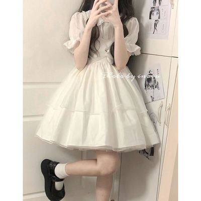 taobao agent Soft dress, doll, small princess costume, set, Lolita style, doll collar, lifting effect