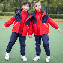 Primary school clothes spring and autumn school uniforms set childrens class uniforms winter three-piece anti-kindergarten Garden clothing autumn and winter