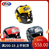 Thai fairtex boxing helmet full protective adult male Sanda head protection Muay Thai head sleeve fighting gear