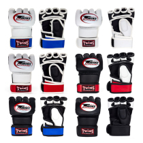 Thai twins boxing half finger gloves Adult male and female sanda MMA fighting fighting training boxing gloves