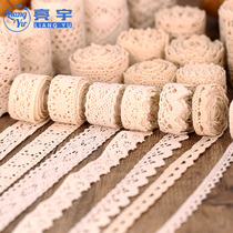 Hollow lace belt Cotton thread Lace trim accessories Fabric clothing Curtain material decoration handmade DIY lace belt