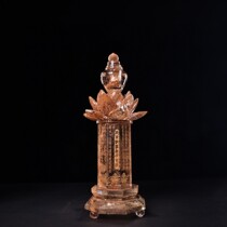 Tibetan Crystal inscription if the heart of the lotus Shirley Pagoda with Kinkanshelliz Buddhanic supplies in the lotus shelley