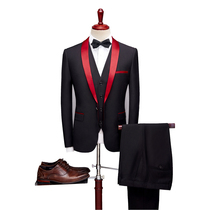 Korean high-grade non-iron banquet dress male size color groom wedding suit host performance suit suit suit suit