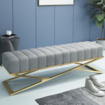 Shoe changing stool light luxury household door can sit living room fitting room sofa stool cloakroom long stool bedroom bed tail stool